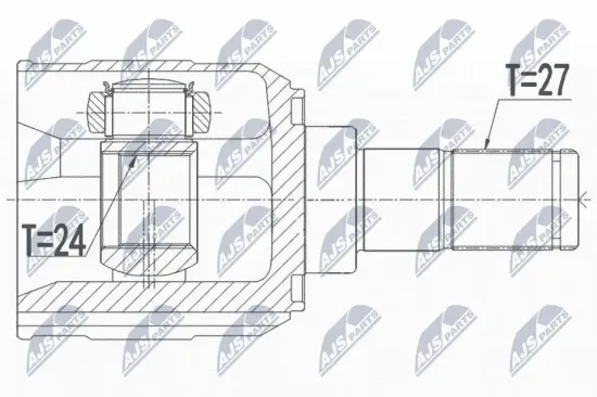 Gelenksatz, Antriebswelle NTY NPW-KA-365 Bild Gelenksatz, Antriebswelle NTY NPW-KA-365