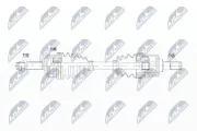 Antriebswelle Vorderachse links NTY NPW-KA-384