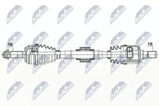 Antriebswelle Vorderachse rechts NTY NPW-KA-398 Bild Antriebswelle Vorderachse rechts NTY NPW-KA-398