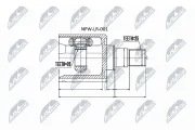 Gelenksatz, Antriebswelle getriebeseitig NTY NPW-LR-001