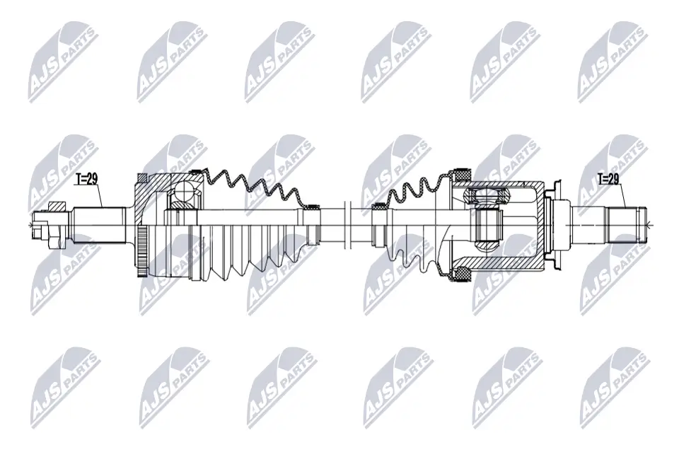 Antriebswelle Vorderachse links NTY NPW-LR-041