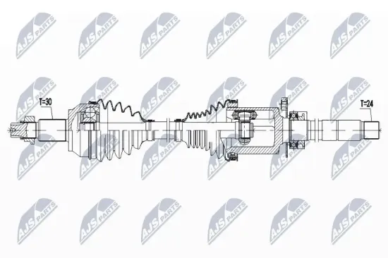 Antriebswelle Vorderachse links NTY NPW-MA-003 Bild Antriebswelle Vorderachse links NTY NPW-MA-003
