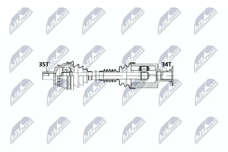 Antriebswelle Vorderachse links NTY NPW-ME-022