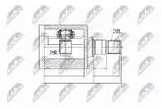 Gelenksatz, Antriebswelle NTY NPW-ME-025