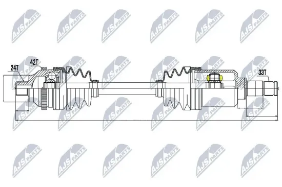 Antriebswelle Vorderachse links NTY NPW-ME-030 Bild Antriebswelle Vorderachse links NTY NPW-ME-030