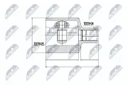 Gelenksatz, Antriebswelle NTY NPW-ME-033