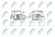 Antriebswelle Vorderachse links NTY NPW-ME-035