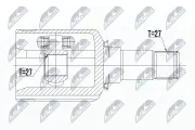 Gelenksatz, Antriebswelle NTY NPW-ME-043