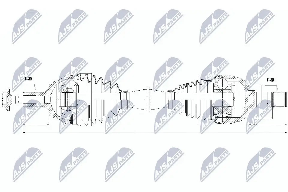 Antriebswelle NTY NPW-ME-046