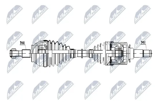 Antriebswelle Vorderachse Vorderachse links NTY NPW-ME-055 Bild Antriebswelle Vorderachse Vorderachse links NTY NPW-ME-055