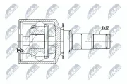 Gelenksatz, Antriebswelle Vorderachse links NTY NPW-ME-057