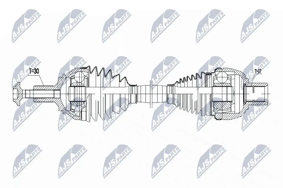 Antriebswelle Vorderachse Vorderachse rechts NTY NPW-ME-059