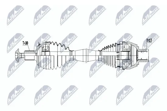 Antriebswelle Vorderachse rechts Vorderachse NTY NPW-ME-064 Bild Antriebswelle Vorderachse rechts Vorderachse NTY NPW-ME-064