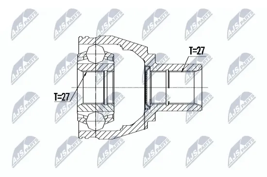 Gelenksatz, Antriebswelle NTY NPW-ME-082 Bild Gelenksatz, Antriebswelle NTY NPW-ME-082