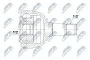 Gelenksatz, Antriebswelle Vorderachse links NTY NPW-ME-085