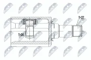 Gelenksatz, Antriebswelle NTY NPW-ME-089