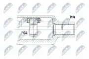 Gelenksatz, Antriebswelle NTY NPW-ME-090