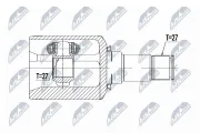 Gelenksatz, Antriebswelle NTY NPW-ME-092