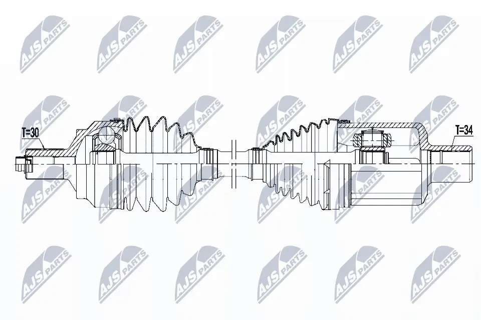 Antriebswelle NTY NPW-ME-096 Bild Antriebswelle NTY NPW-ME-096