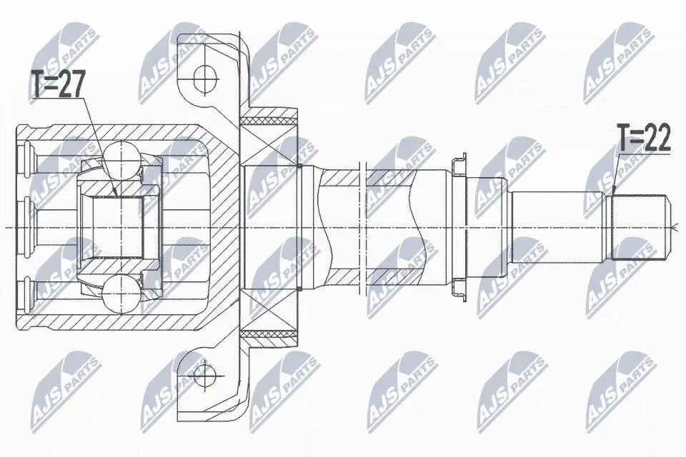 Gelenksatz, Antriebswelle NTY NPW-ME-107