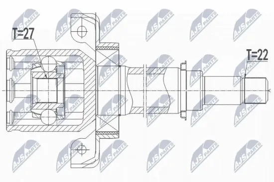 Gelenksatz, Antriebswelle NTY NPW-ME-107 Bild Gelenksatz, Antriebswelle NTY NPW-ME-107