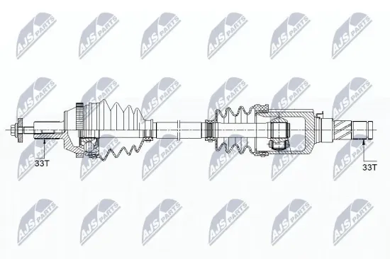 Antriebswelle Hinterachse rechts NTY NPW-ME-122 Bild Antriebswelle Hinterachse rechts NTY NPW-ME-122