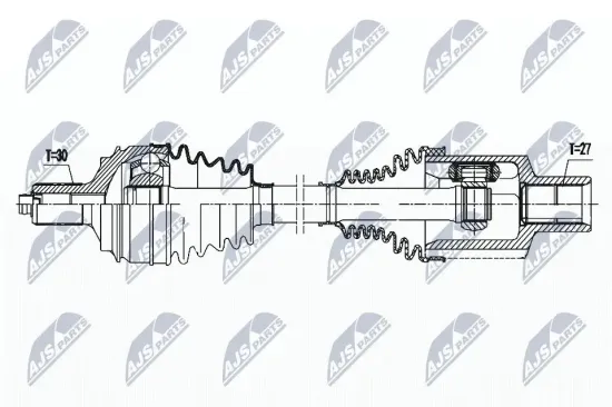 Antriebswelle Vorderachse links NTY NPW-ME-146 Bild Antriebswelle Vorderachse links NTY NPW-ME-146