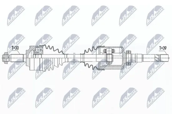 Antriebswelle Vorderachse rechts NTY NPW-ME-152 Bild Antriebswelle Vorderachse rechts NTY NPW-ME-152