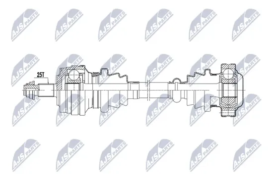 Antriebswelle Hinterachse links Hinterachse rechts NTY NPW-ME-193 Bild Antriebswelle Hinterachse links Hinterachse rechts NTY NPW-ME-193