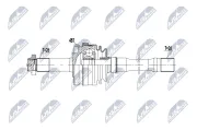 Antriebswelle Vorderachse rechts NTY NPW-ME-203