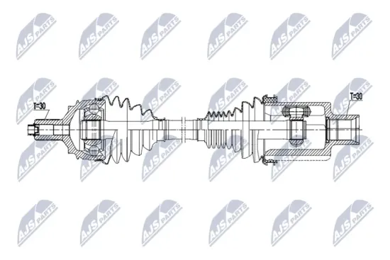 Antriebswelle Vorderachse links Vorderachse rechts NTY NPW-ME-208 Bild Antriebswelle Vorderachse links Vorderachse rechts NTY NPW-ME-208