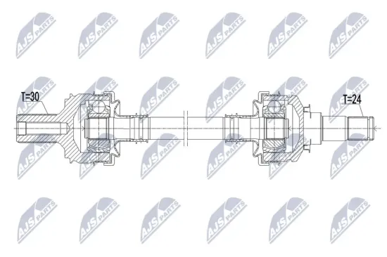 Antriebswelle Hinterachse links NTY NPW-ME-222 Bild Antriebswelle Hinterachse links NTY NPW-ME-222