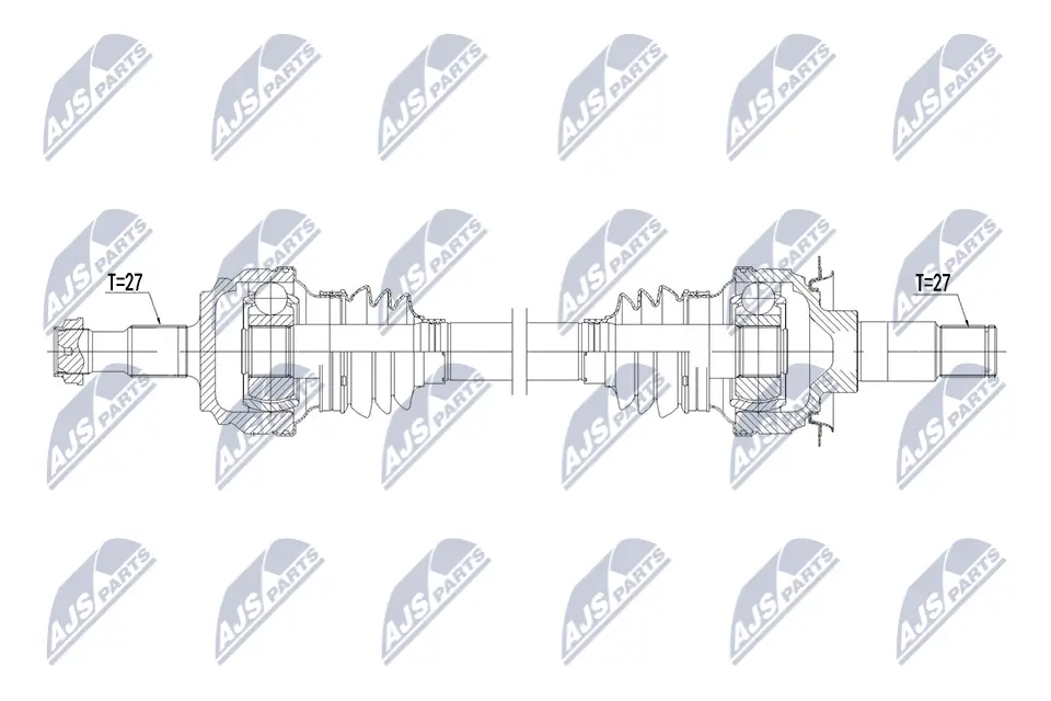Antriebswelle Hinterachse links Hinterachse rechts NTY NPW-ME-226