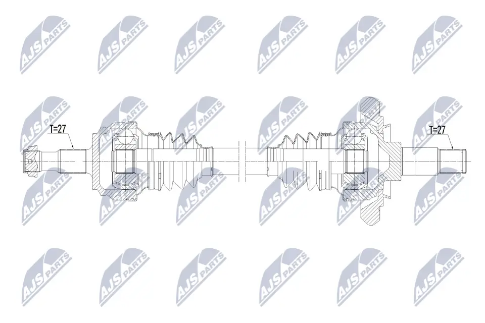 Antriebswelle Hinterachse links NTY NPW-ME-228