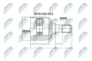 Gelenksatz, Antriebswelle Vorderachse getriebeseitig NTY NPW-MS-013