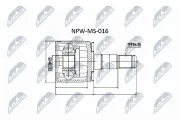 Gelenksatz, Antriebswelle getriebeseitig NTY NPW-MS-016