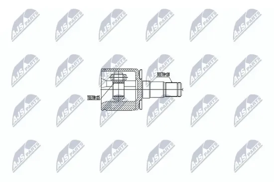 Gelenksatz, Antriebswelle Vorderachse links getriebeseitig NTY NPW-MS-047 Bild Gelenksatz, Antriebswelle Vorderachse links getriebeseitig NTY NPW-MS-047