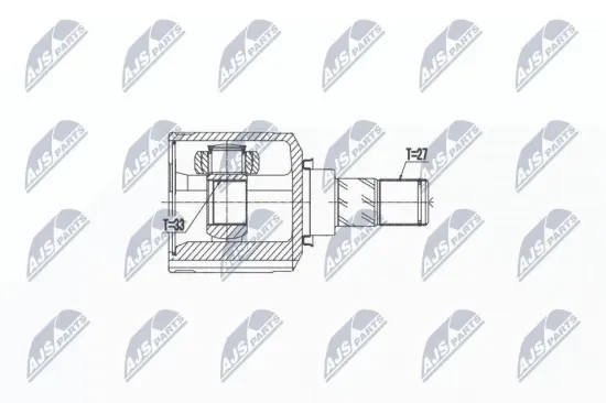 Gelenksatz, Antriebswelle Vorderachse links innen NTY NPW-MS-052 Bild Gelenksatz, Antriebswelle Vorderachse links innen NTY NPW-MS-052