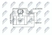 Gelenksatz, Antriebswelle NTY NPW-MZ-037