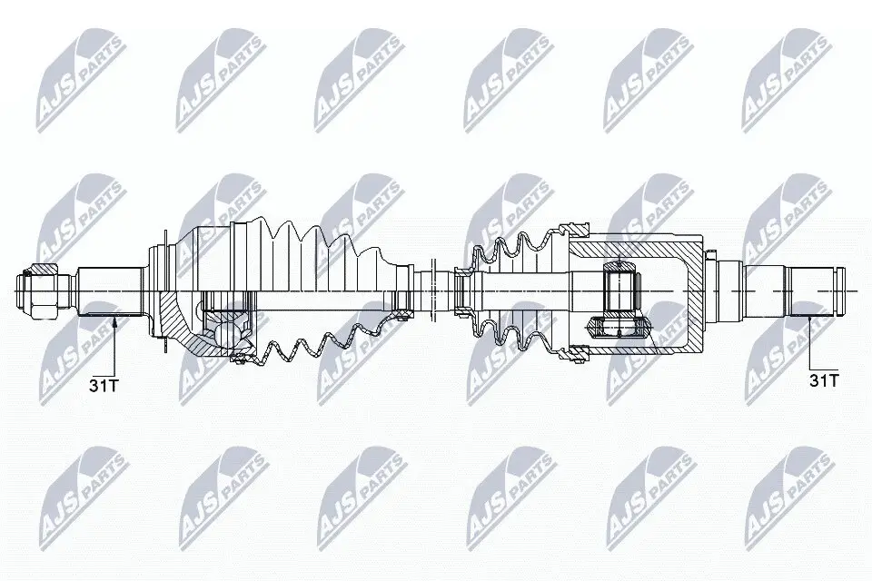 Antriebswelle NTY NPW-MZ-040