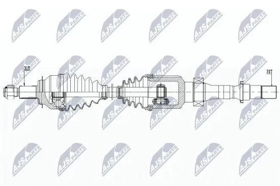 Antriebswelle NTY NPW-MZ-058 Bild Antriebswelle NTY NPW-MZ-058