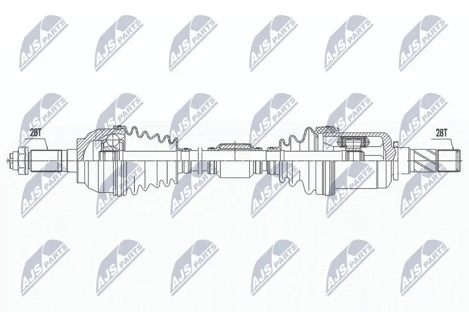 Antriebswelle Vorderachse links NTY NPW-MZ-060