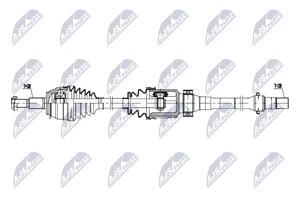 Antriebswelle Vorderachse rechts NTY NPW-MZ-102