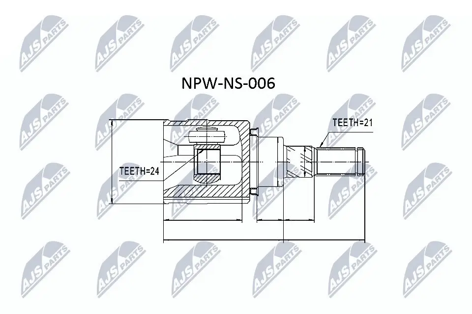 Gelenksatz, Antriebswelle NTY NPW-NS-006