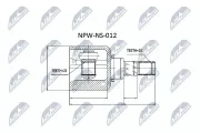 Gelenksatz, Antriebswelle getriebeseitig NTY NPW-NS-012