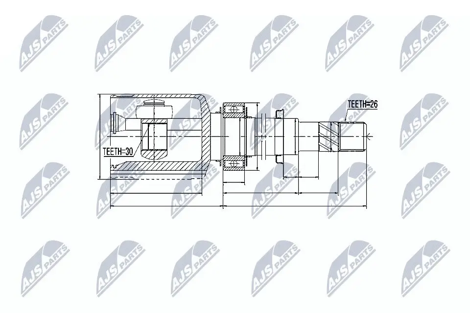 Gelenksatz, Antriebswelle NTY NPW-NS-021