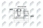 Gelenksatz, Antriebswelle getriebeseitig Vorderachse rechts NTY NPW-NS-028