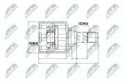 Gelenksatz, Antriebswelle NTY NPW-NS-044