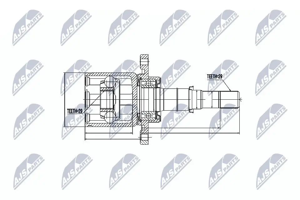 Gelenksatz, Antriebswelle NTY NPW-NS-045