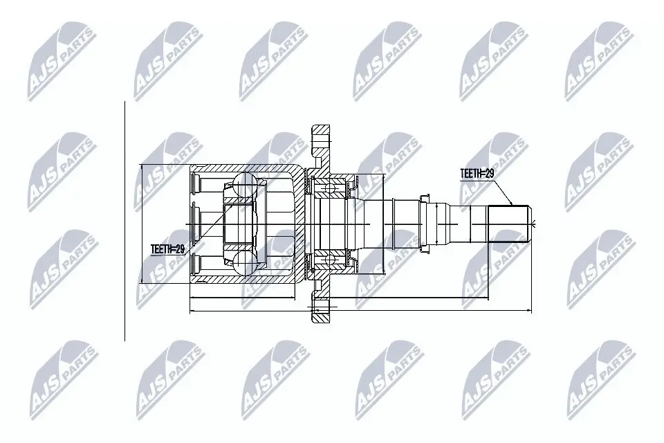 Gelenksatz, Antriebswelle NTY NPW-NS-046